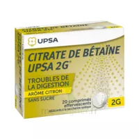 Citrate De Betaïne Upsa 2 G Comprimés Effervescents Sans Sucre Citron 2t/10 à NEUILLY SUR MARNE